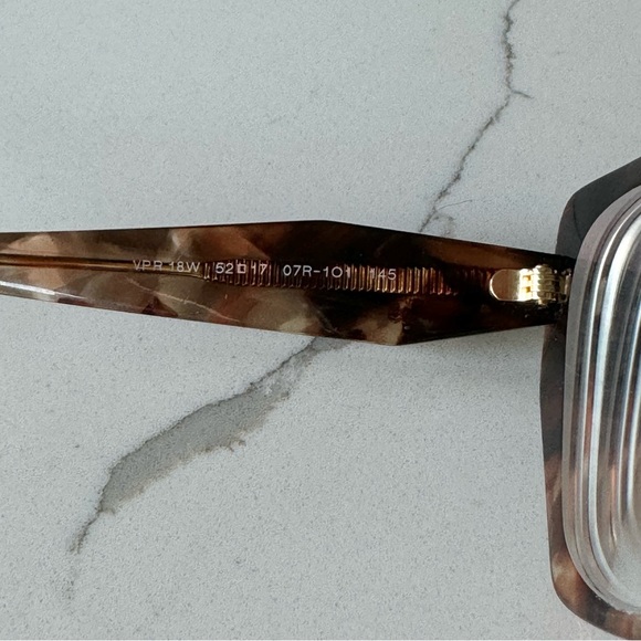 Caramel Tortoise rX Eyeglass Frames by PRADA - Picture 8 of 15